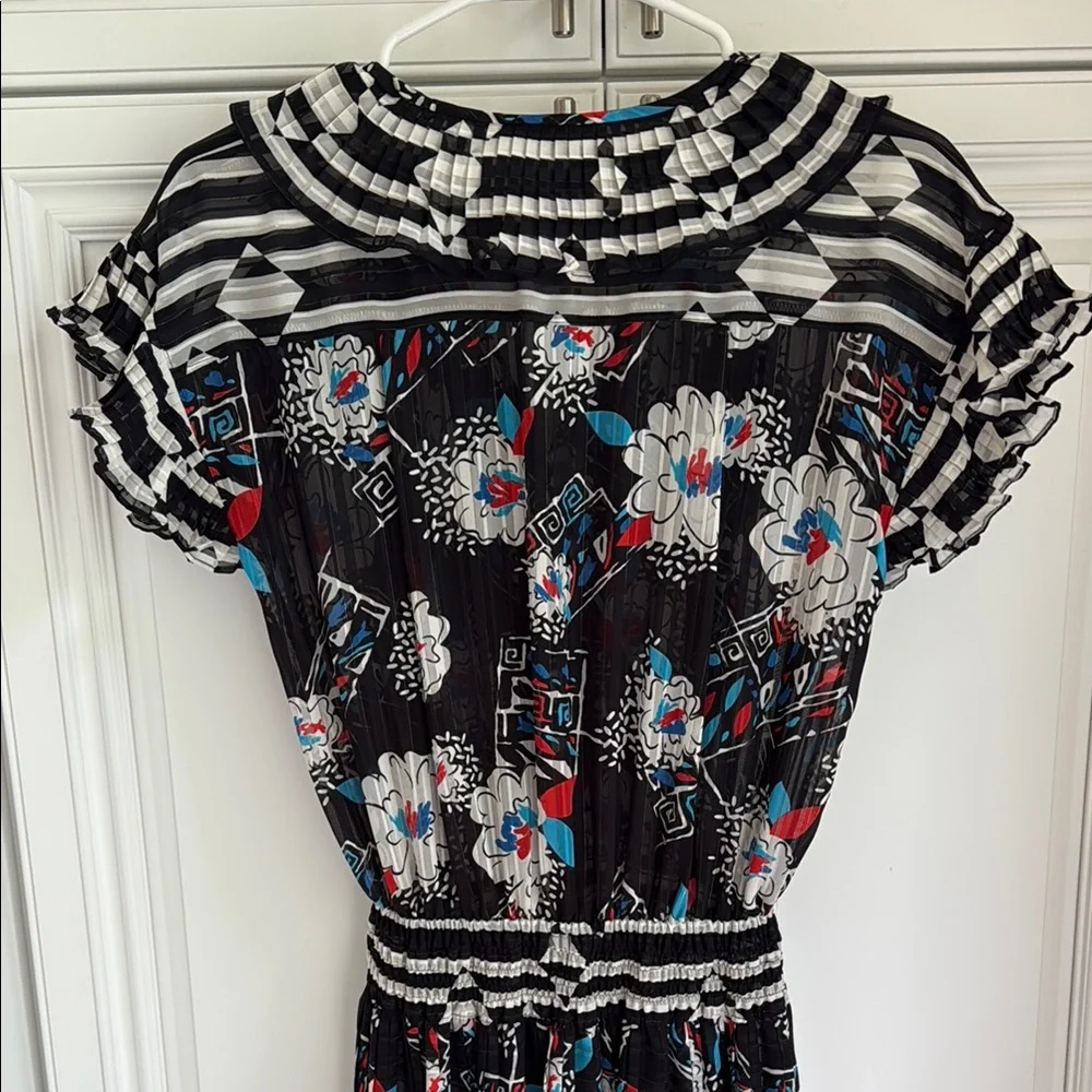 Diane Freis Black Floral Dress - Picture 5 of 8